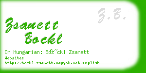 zsanett bockl business card